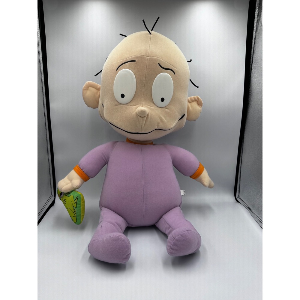 Vintage 1997 Rugrats Dill Pickles Plush Large 24 Inch Nickelodeon Reptar Toy